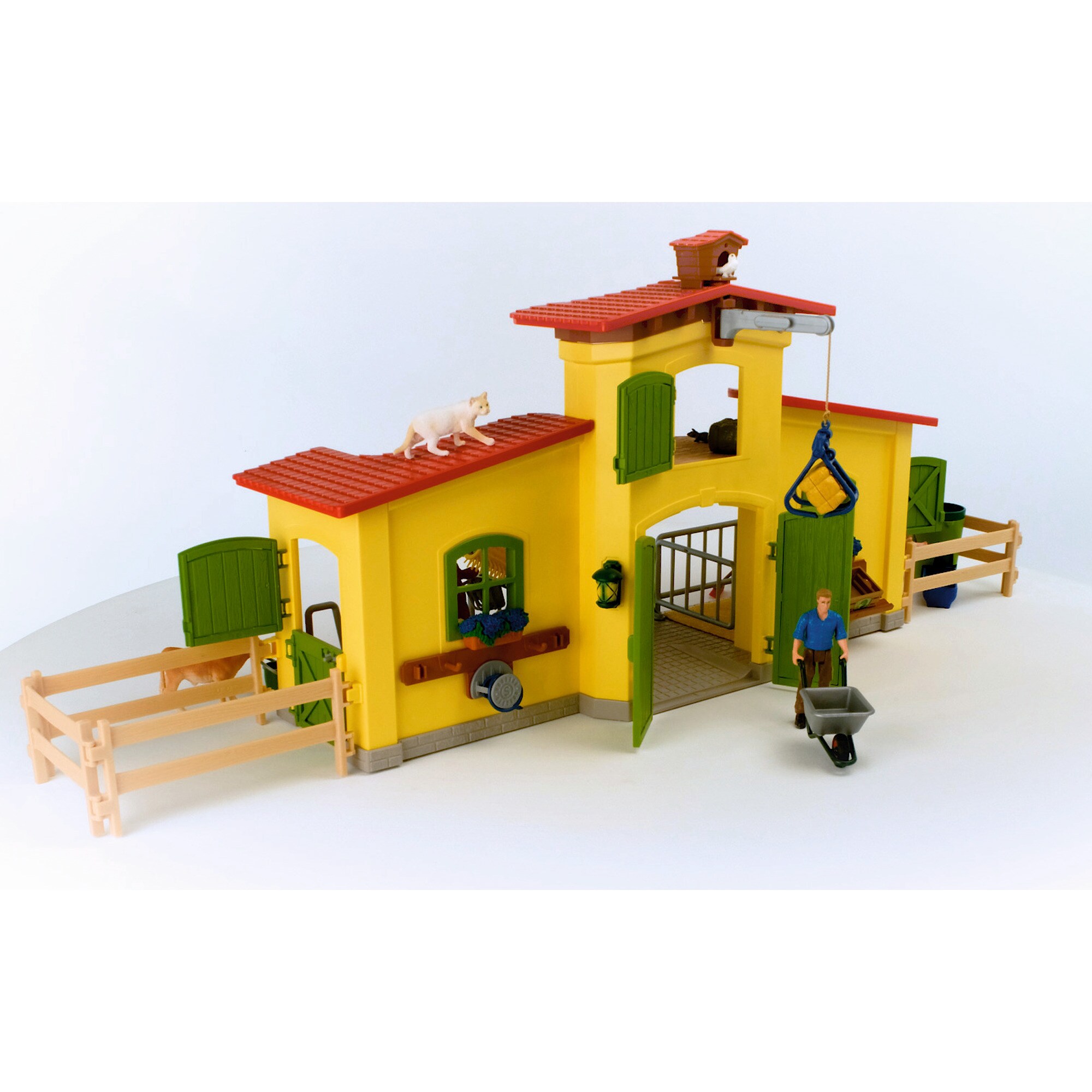 Schleich Spielfigur Farm World Großer Stall