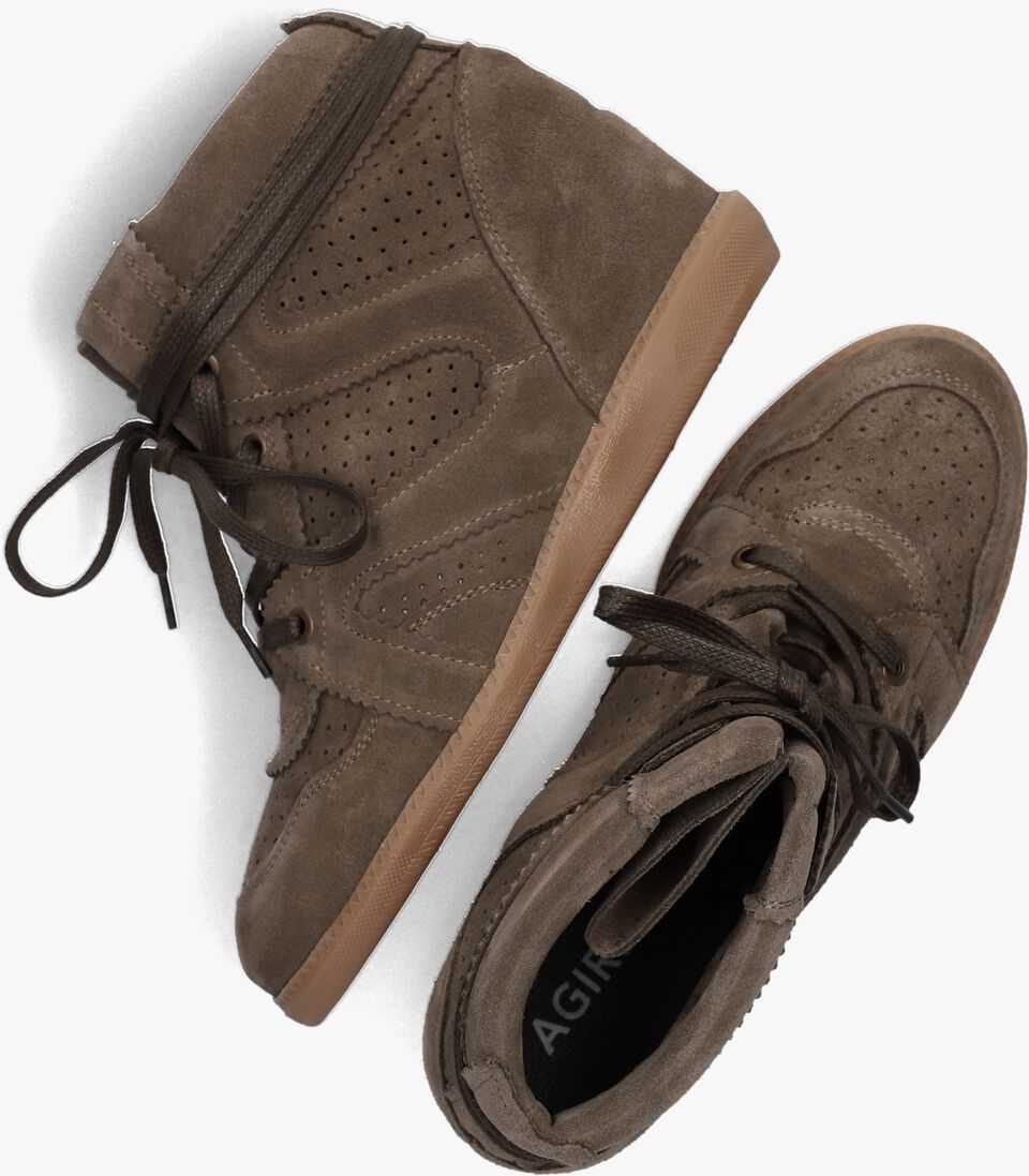 DEABUSED groene deabused hoge sneaker ziggy