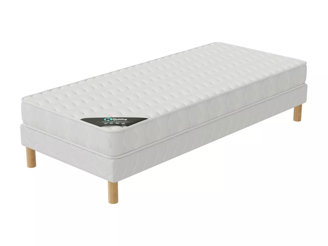 Ensemble matelas Senso + sommier 90x190 hauteur 17cm
