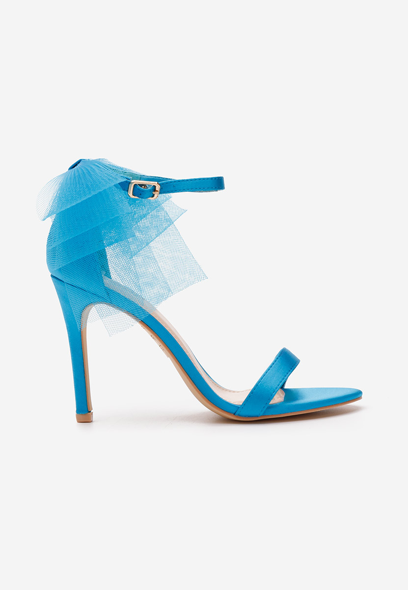 Sandales à talon fin bleus Feneta