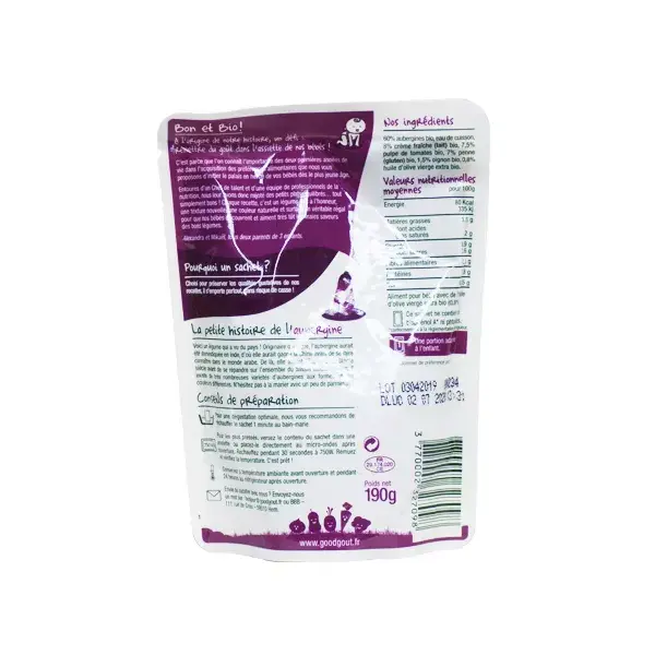 Good Goût Flat Penne com Berinjela +8m Orgânico 190g