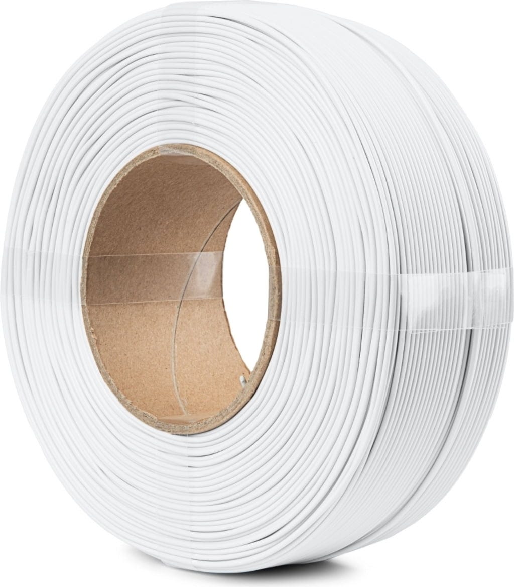 The Filament  Refill PLA Matte Snow White, 1,75 mm / 1000 g    Mattes PLA ohne Spule für funktionale & dekorative Anwendungen in Snow White