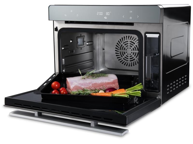 Trisa Dampfgarer Combi Steamer 40 l Gesundes Kochen mit natürlicher Farbe, vollem Geschmack und erhaltenen Vitalstoffen