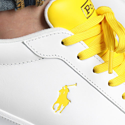 Baskets Heritage Court II Blanc Jaune