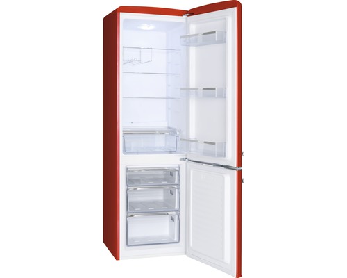 Amica KGCN 387 100 R koel-vriescombinatie, afmetingen (B x H x D): 55 x 181 x 61,5 cm, koelgedeelte: 181 l, vriesgedeelte: 63 l