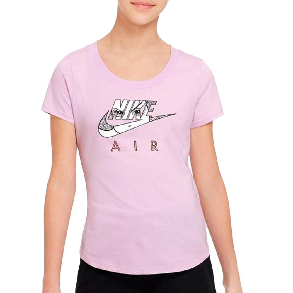 Nike T-shirt Rose Fille Nike Scoop Manga Air