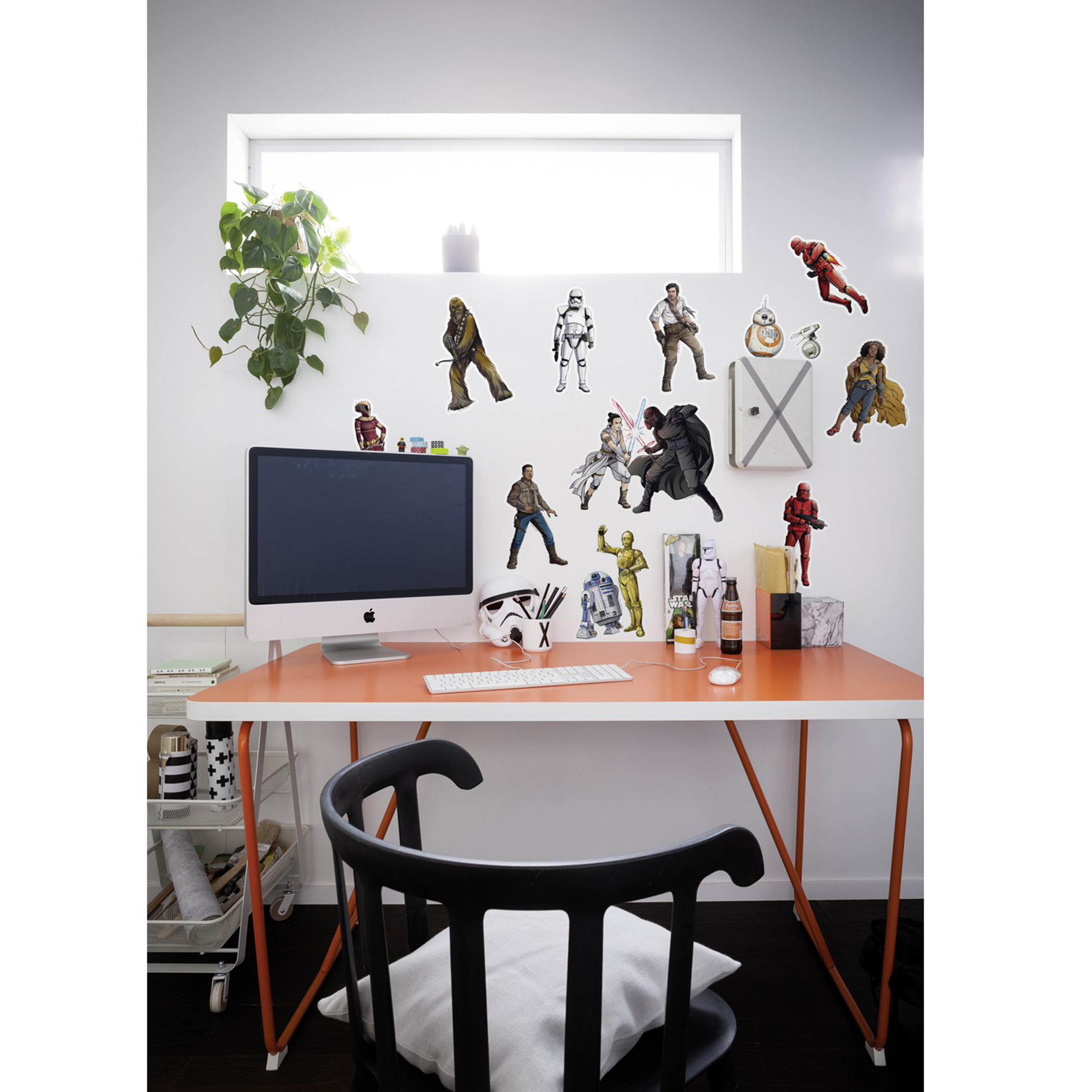 Wandtattoo STAR WARS HEROES VILLAINS - bunt - 50x70 cm