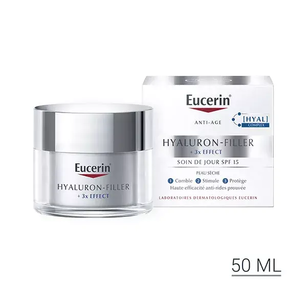 Creme de dia antienvelhecimento Eucerin Hyaluron-Filler +3x Effect para pele seca 50ml