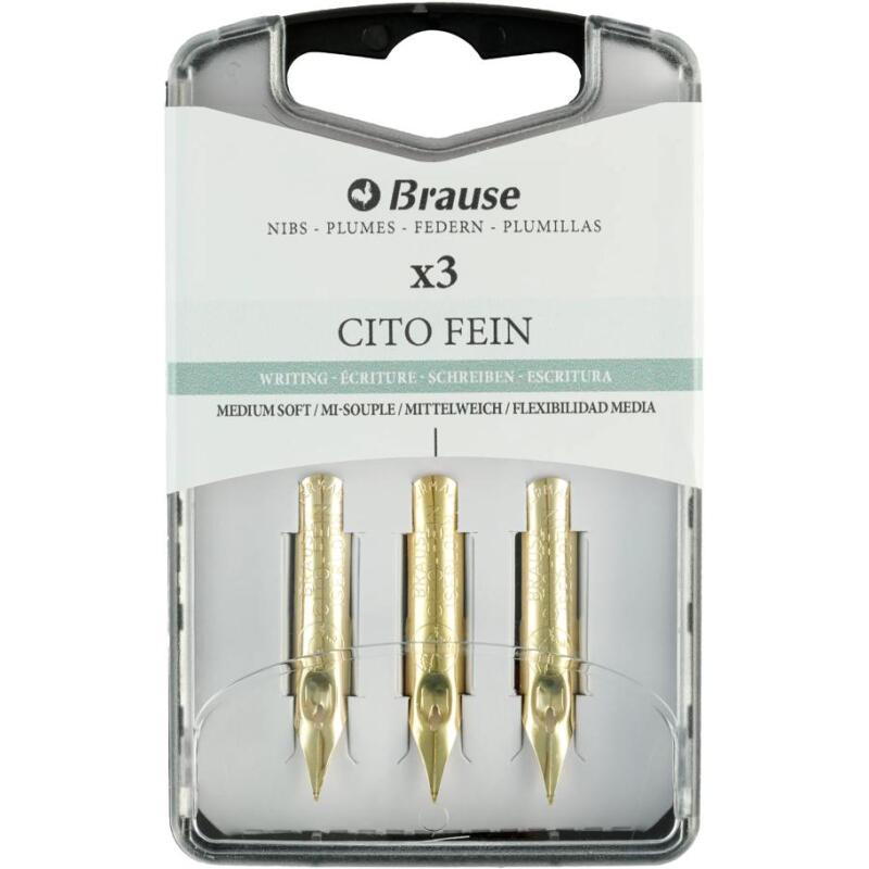 Boîte 3 plumes Cito fein