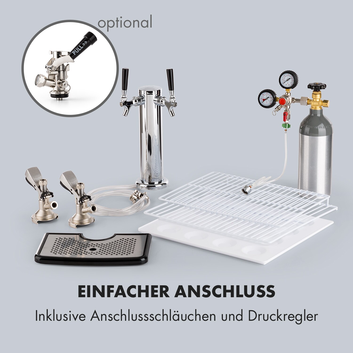 Big Spender Double Bierfass-KühlschrankBierzapfanlage 173l