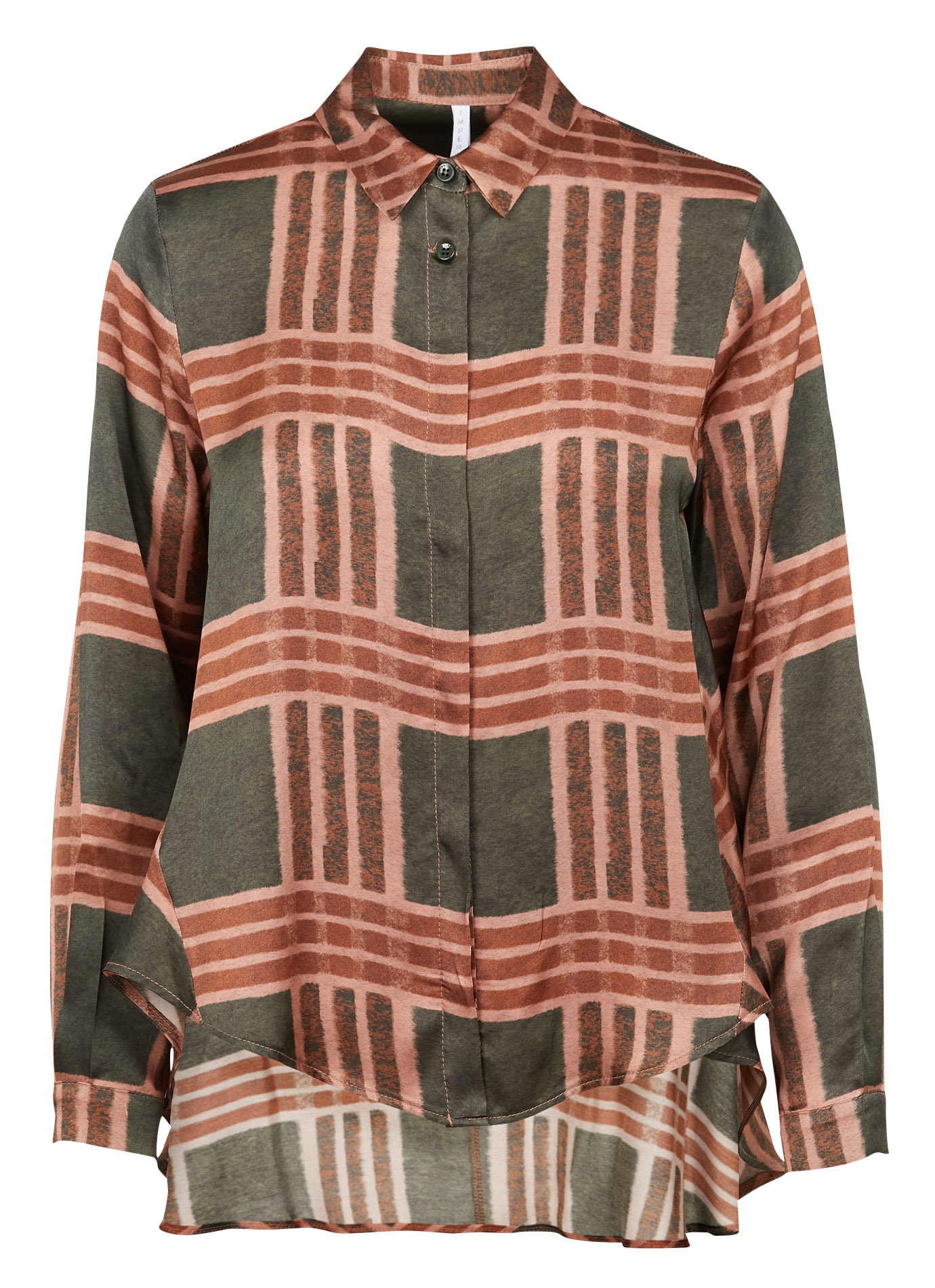 Chemise col classique à carreaux | Multicolore