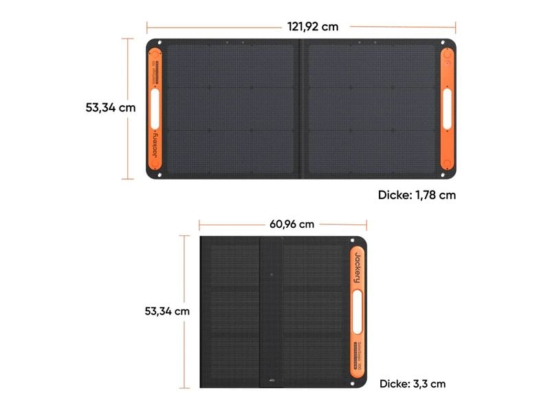 Jackery Solarpanel SolarSaga 100 W Solarmodul für Explorer 240/500/1000 Powerstation