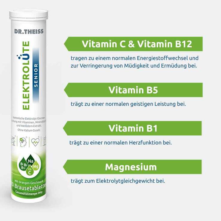 Dr. Theiss Elektrolüte Senior Brausetabletten, 20 St
