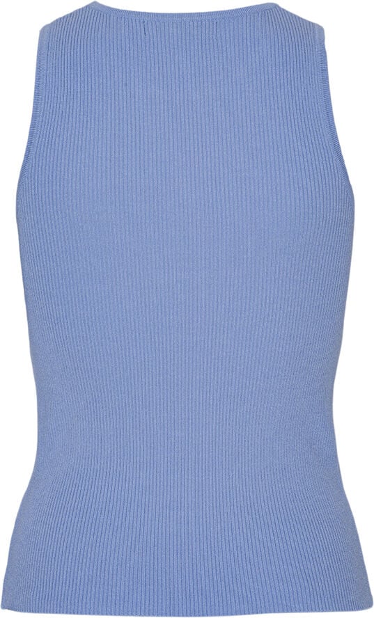 A-VIEW Rib knit tank top Light blue