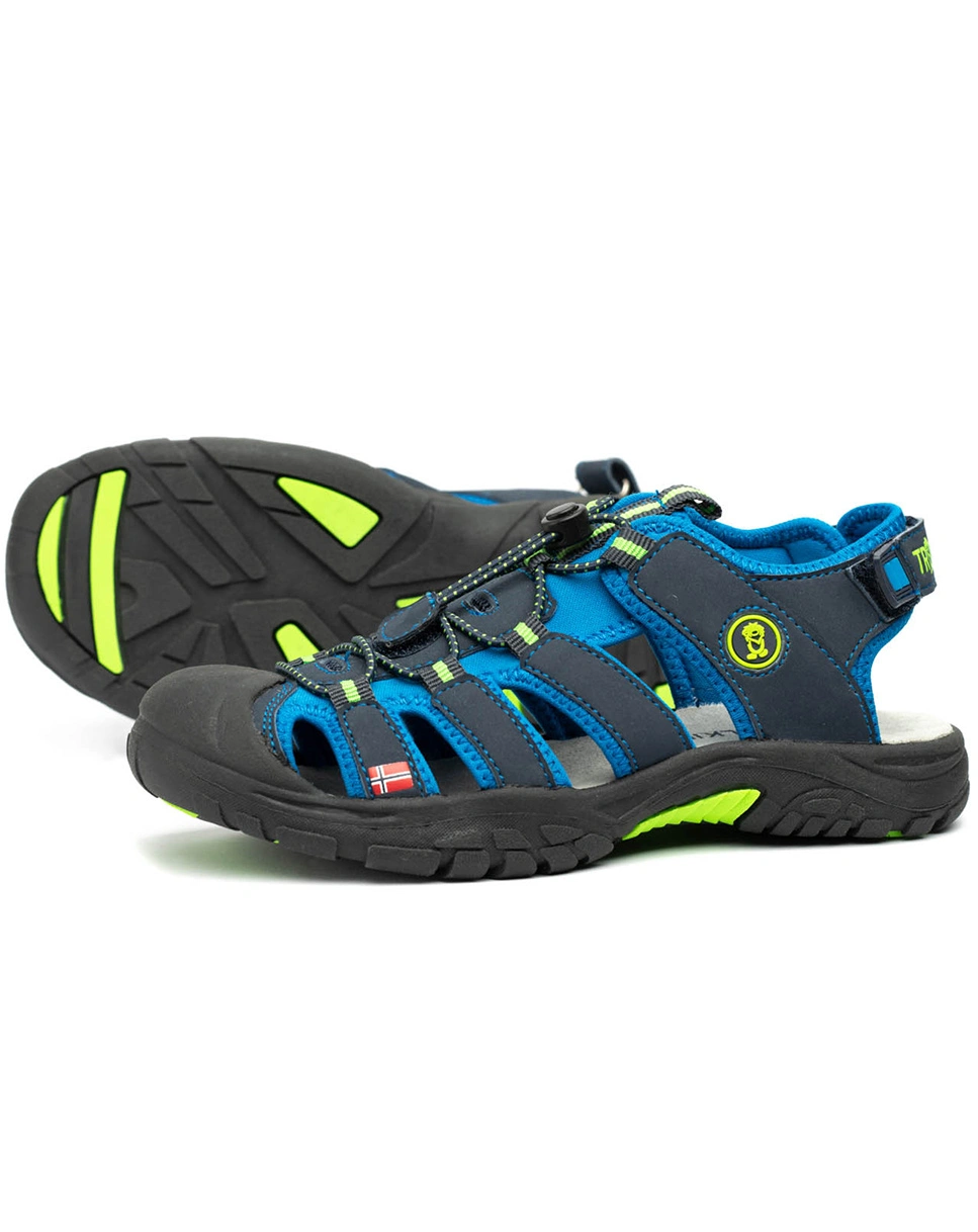 Trekking-SandaKids KVALVIKA in navy/viper green