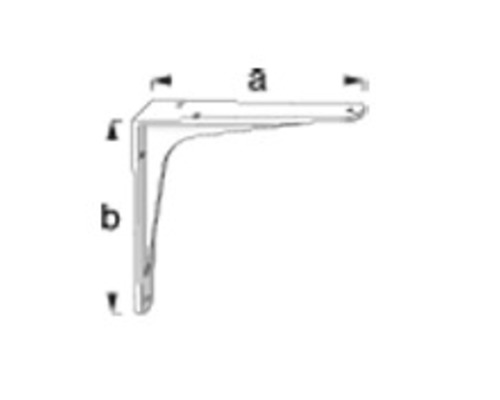 Alfer professionele console 150 x 125 mm, kogelgepolijst aluminium