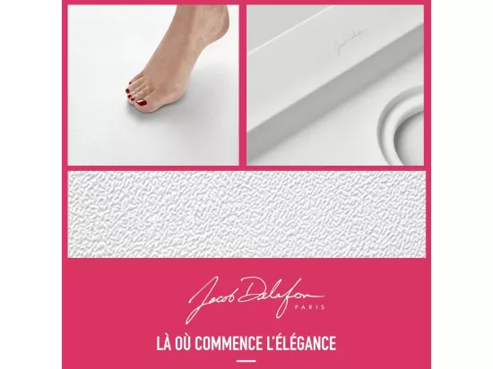 Receveur de douche JACOB DELAFON Flight rectangle extra plat antidérapant 140 x 90 cm