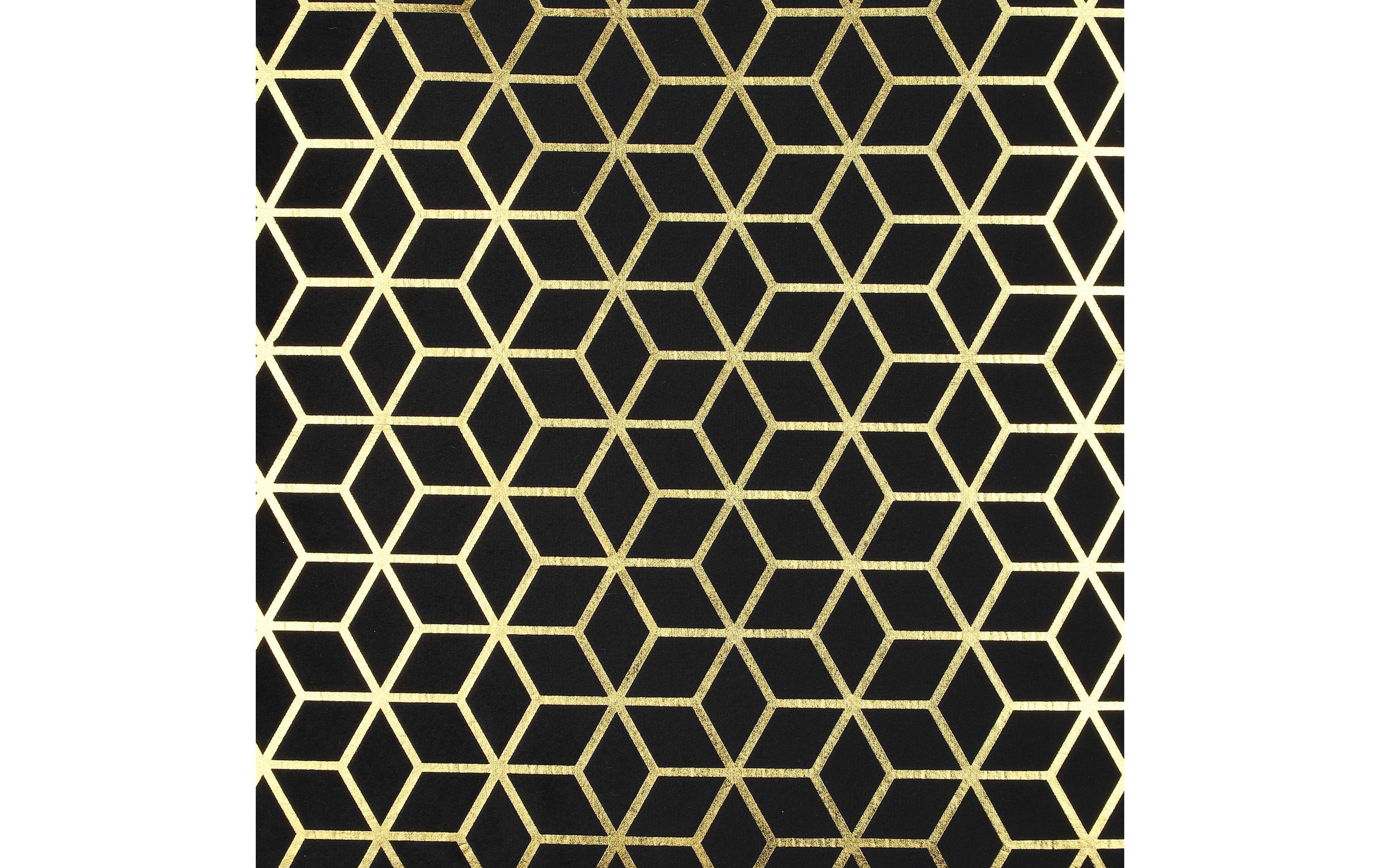 Kissen Singu 45 x 45 cm, Gold/SchwarzSofakissen