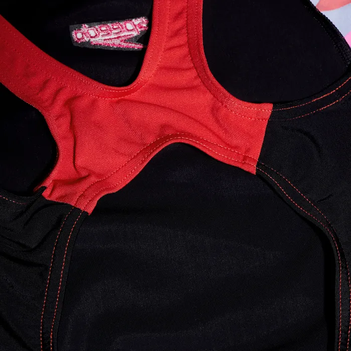 Speedo ECO Printed Muscleback Panel Legsuit Badpak Meisjes