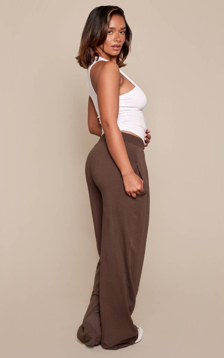 Deep Chocolate Pantalon Droit Sculptant