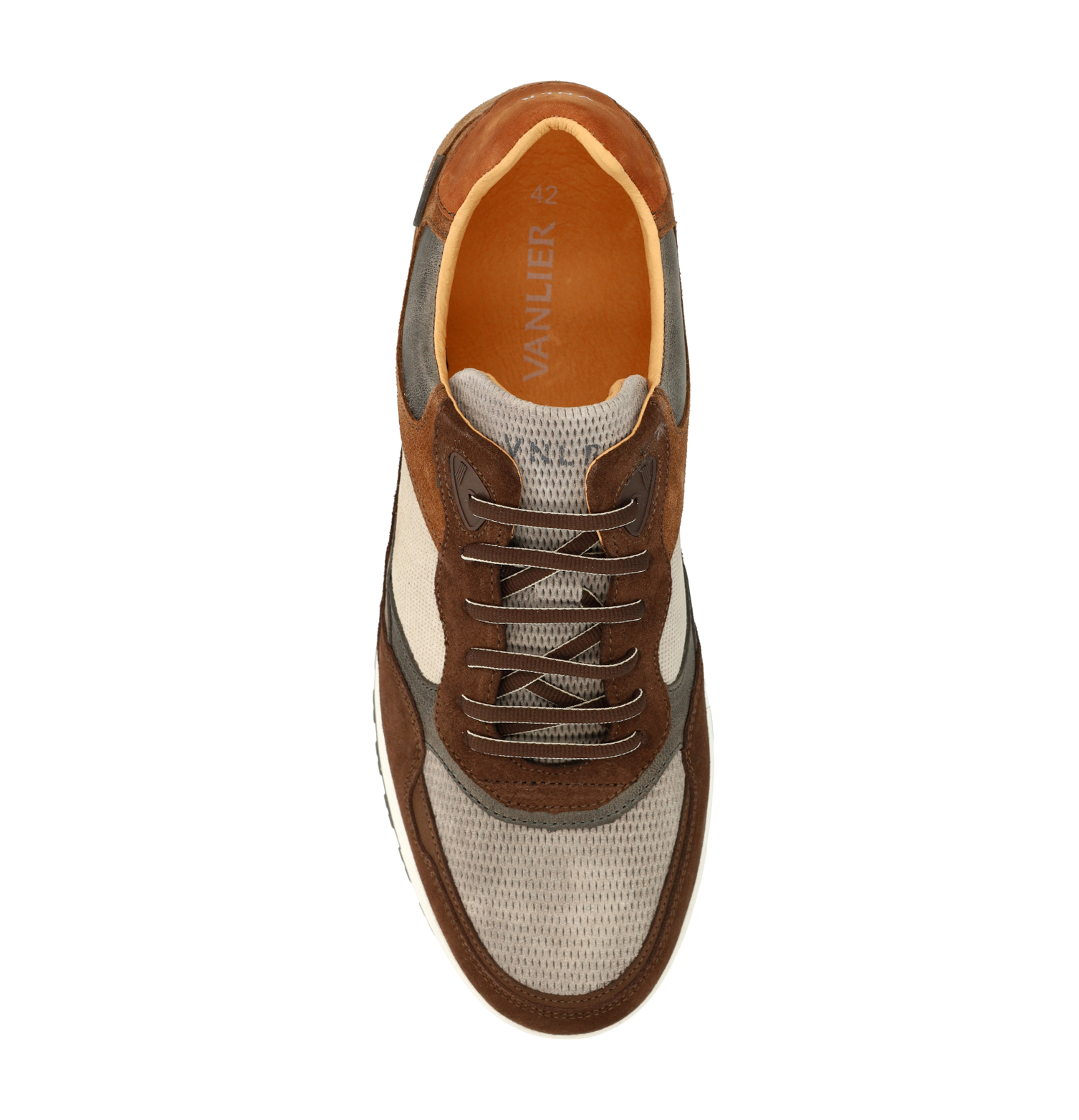 Bruine suède sneakers