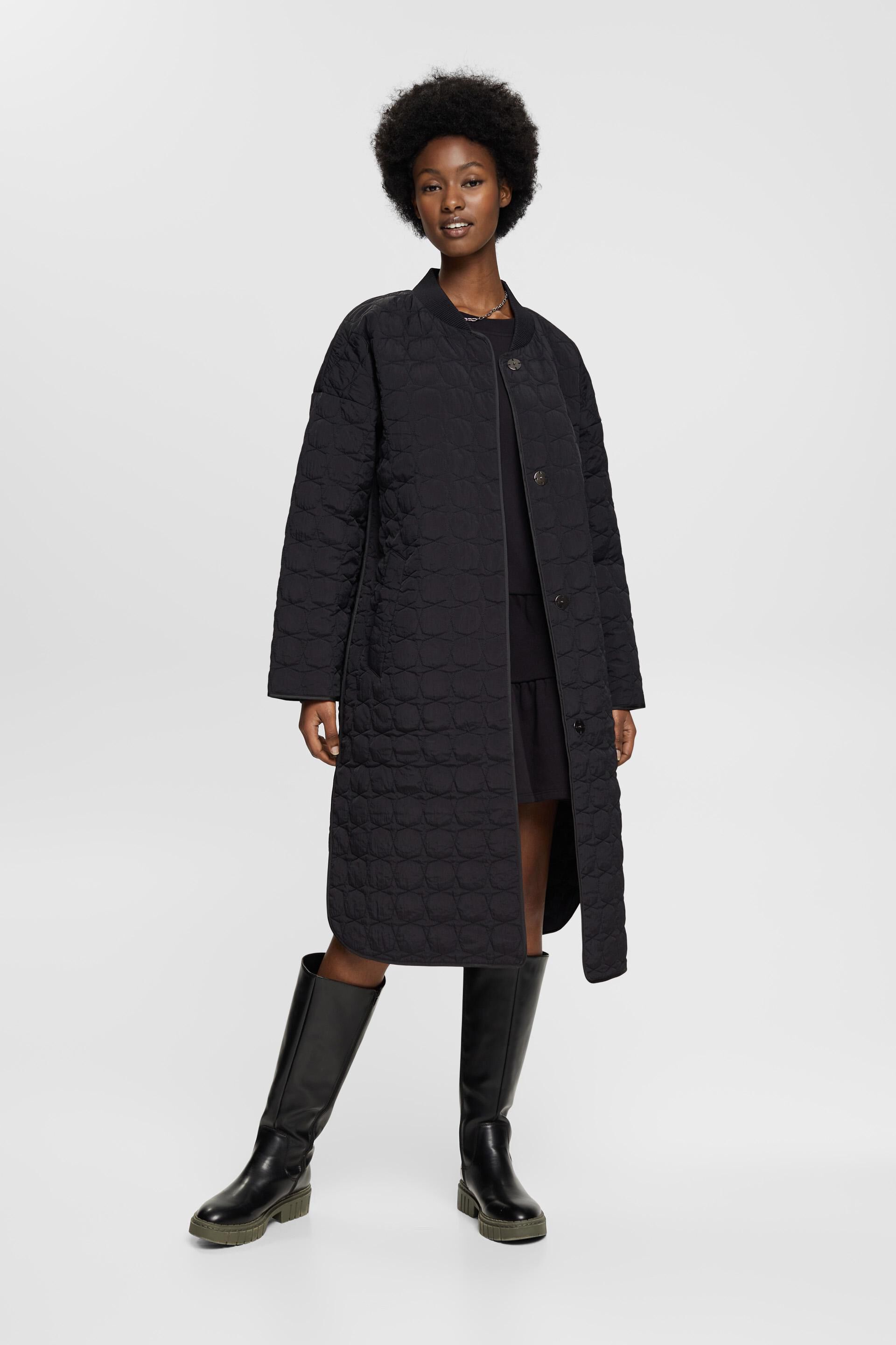 Longue veste matelassée