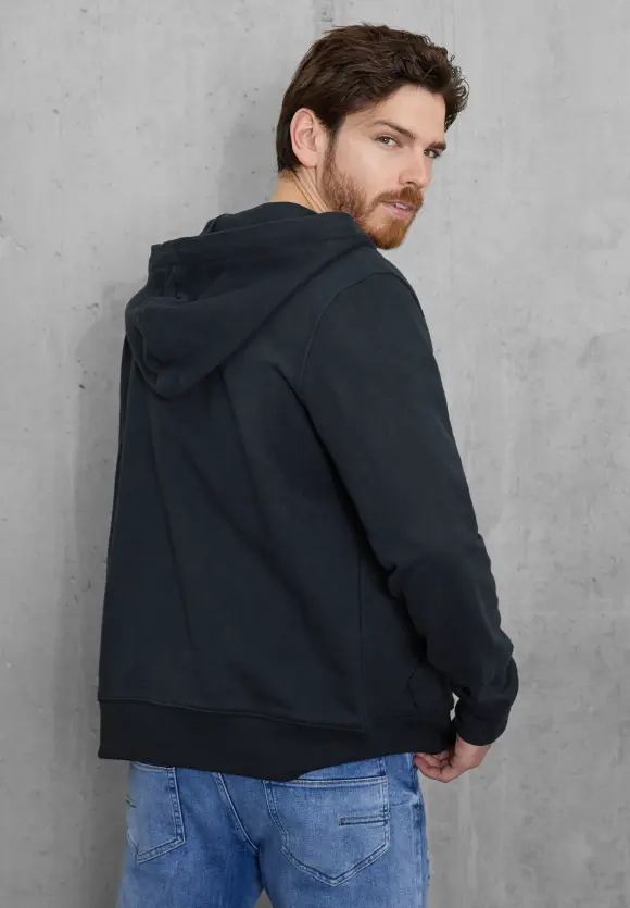 Sweatjacke mit Kapuze - navy blue