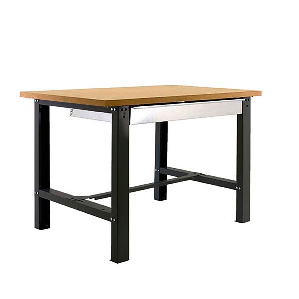 PROREGAL Werkbank van buffelhout met lade, HxBxD 87 x 120 x 75 cm, draagvermogen 600 kg, antraciet