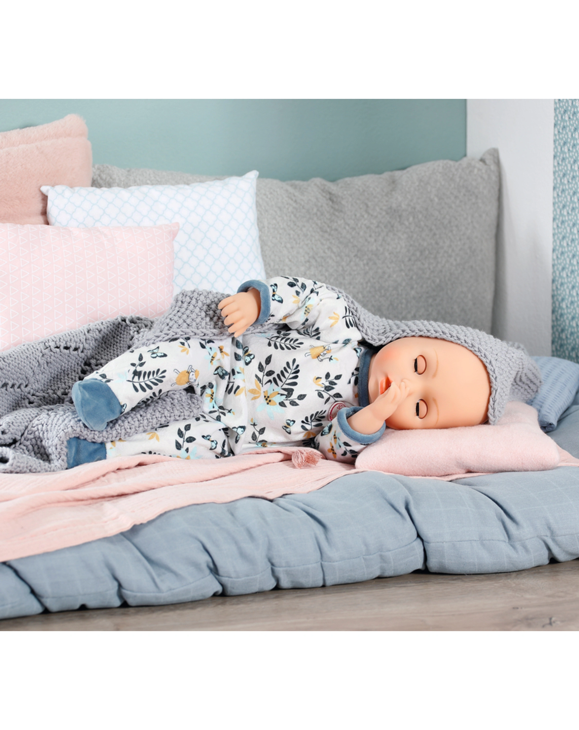 Baby Annabell® Strampler BLÄTTER in blau (43cm)