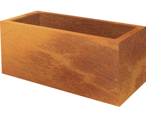 Palatino Lotte plantenbak, Cortenstaal, 120 x 40 x 50 cm, roest