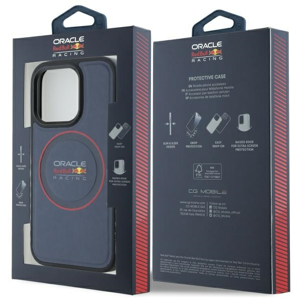 iPhone 15 Pro Max MagSafe Leder Hardcase Hülle (RBHMP15X24PUILVR) - Navy