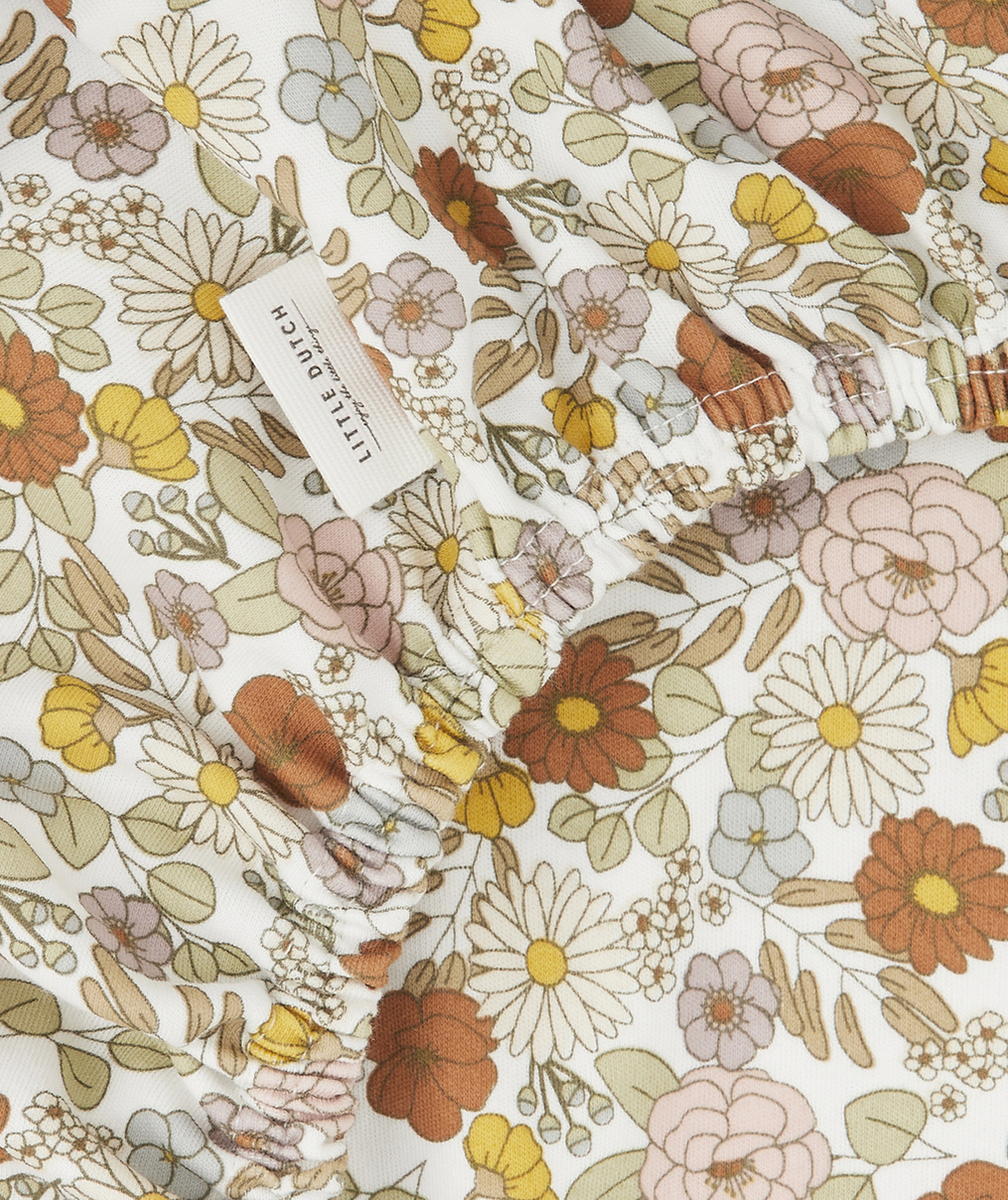 LITTLE DUTCHDRAP HOUSSE EN COTON VINTAGE IMPRIMÉ AVEC FLEURS