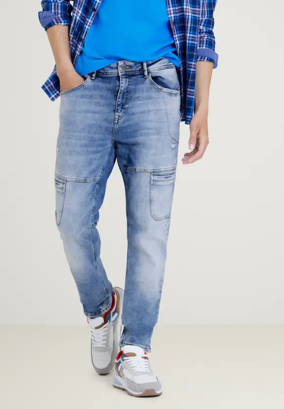 Regular Fit Jeans - light blue vintage wash