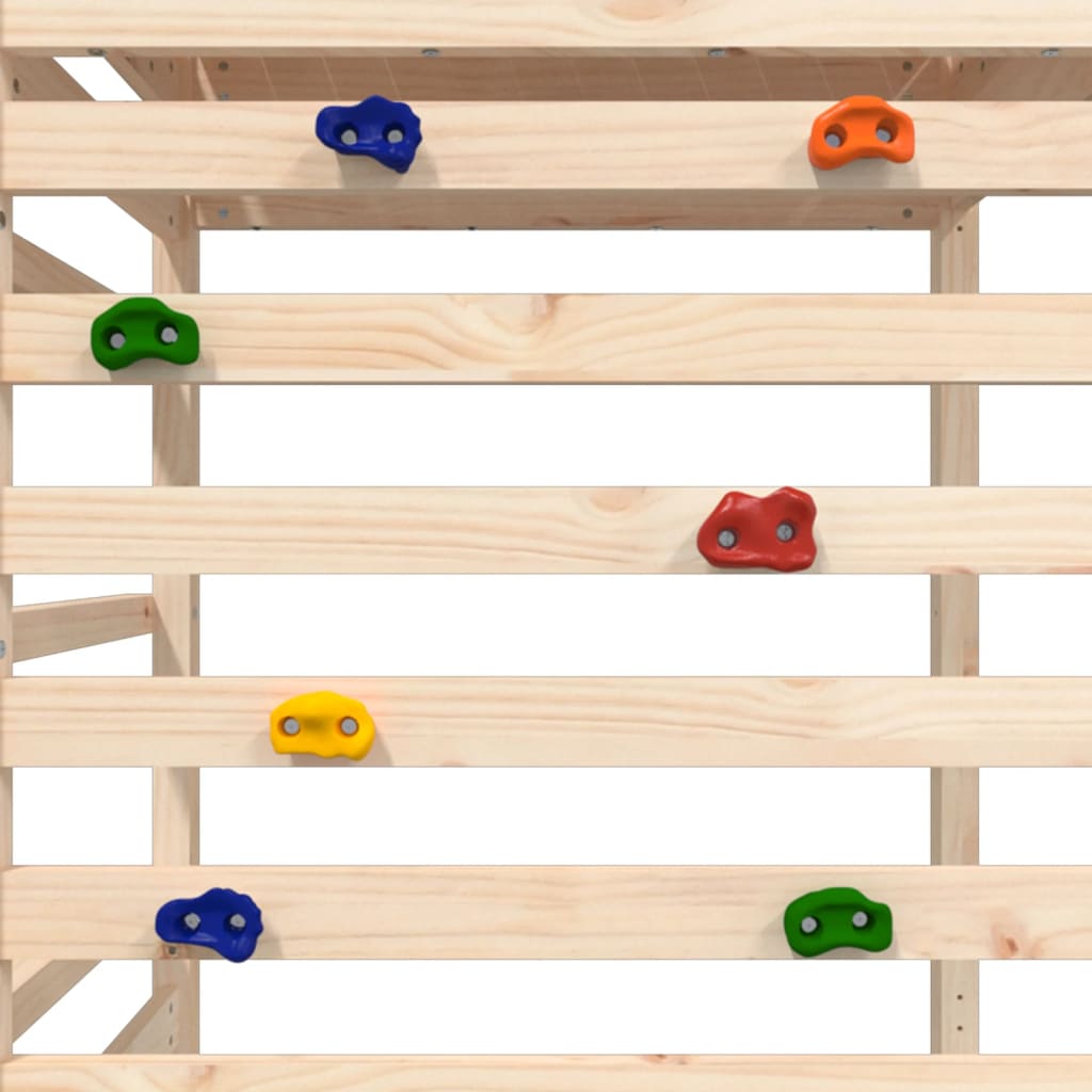 Aire de jeux d'extérieur balançoires toboggan portiques robuste jeux jardin bois 55 x 281 x 264 cm de pin massif