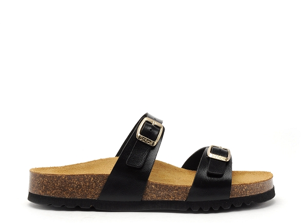 Scholl mules et sabots plats femme clea 31559 noir
