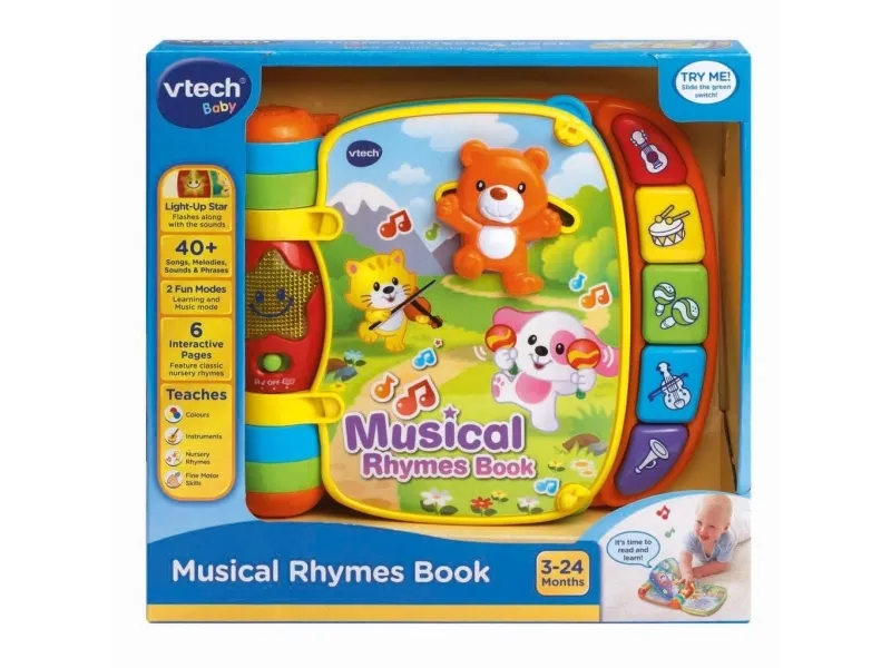 Vtech Baby musikbog med børnesange - DK