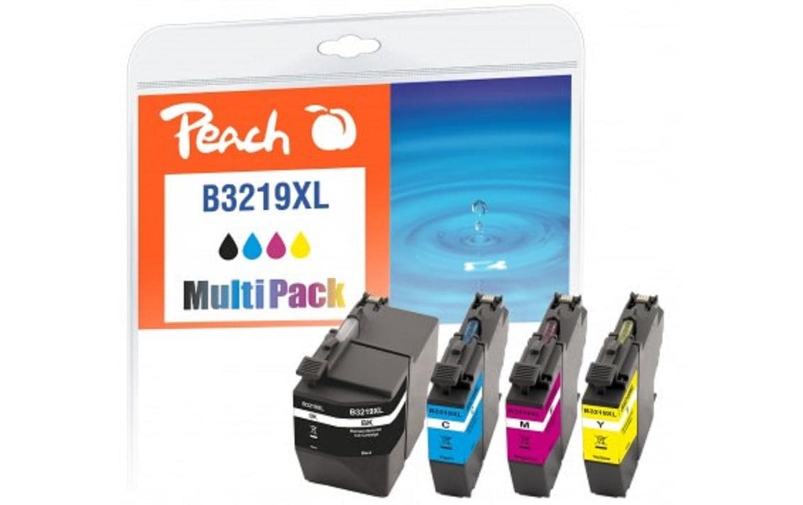 Tinte Brother LC-3219XL BK, C, M, YDruckerpatronen: 1 x Schwarz, 1 x Cyan, 1x Magenta, 1x Gelb