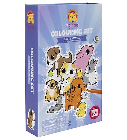 Tiger Tribe Gefahrensatz - Colouring Set - Baby Animals