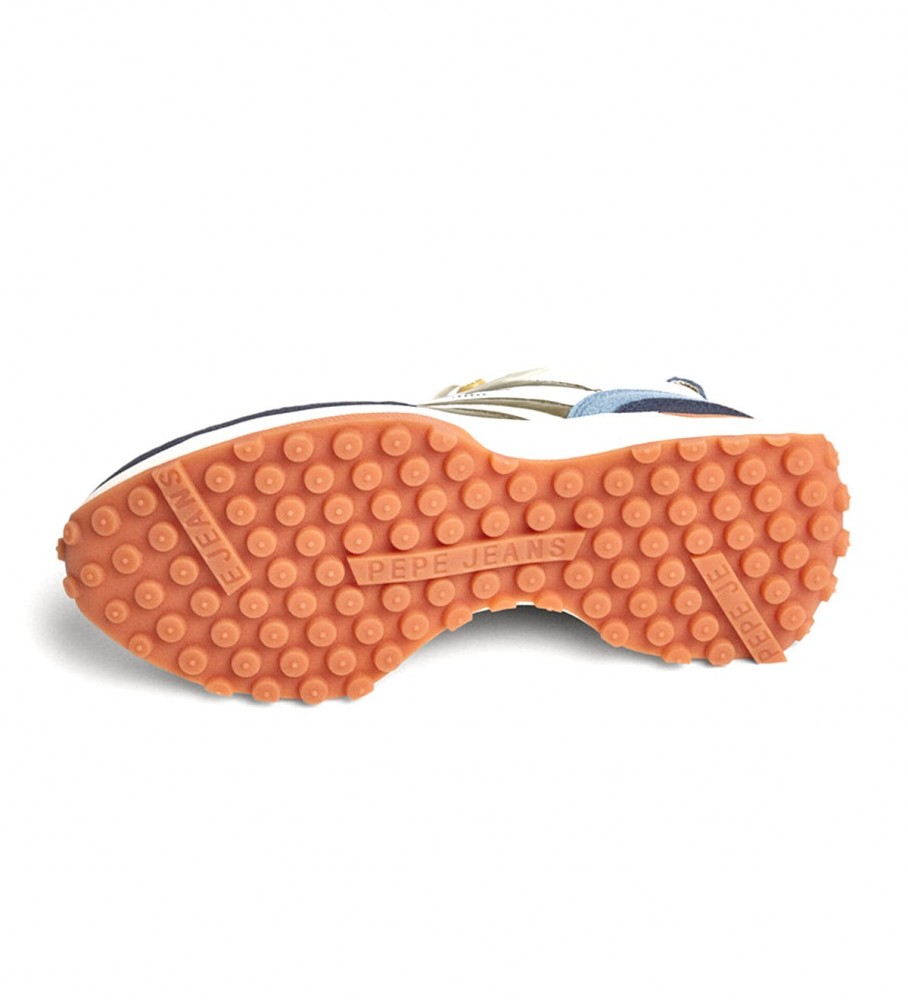 Tênis Pepe Jeans Lucky Grand de couro multicolorido