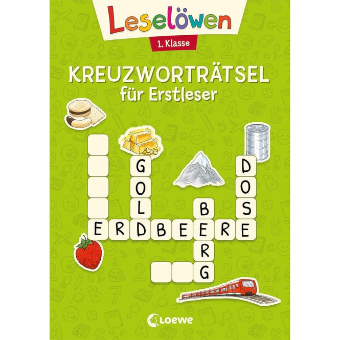 Leselöwen - Kreuzworträtsel für Erstleser - 1. Klasse