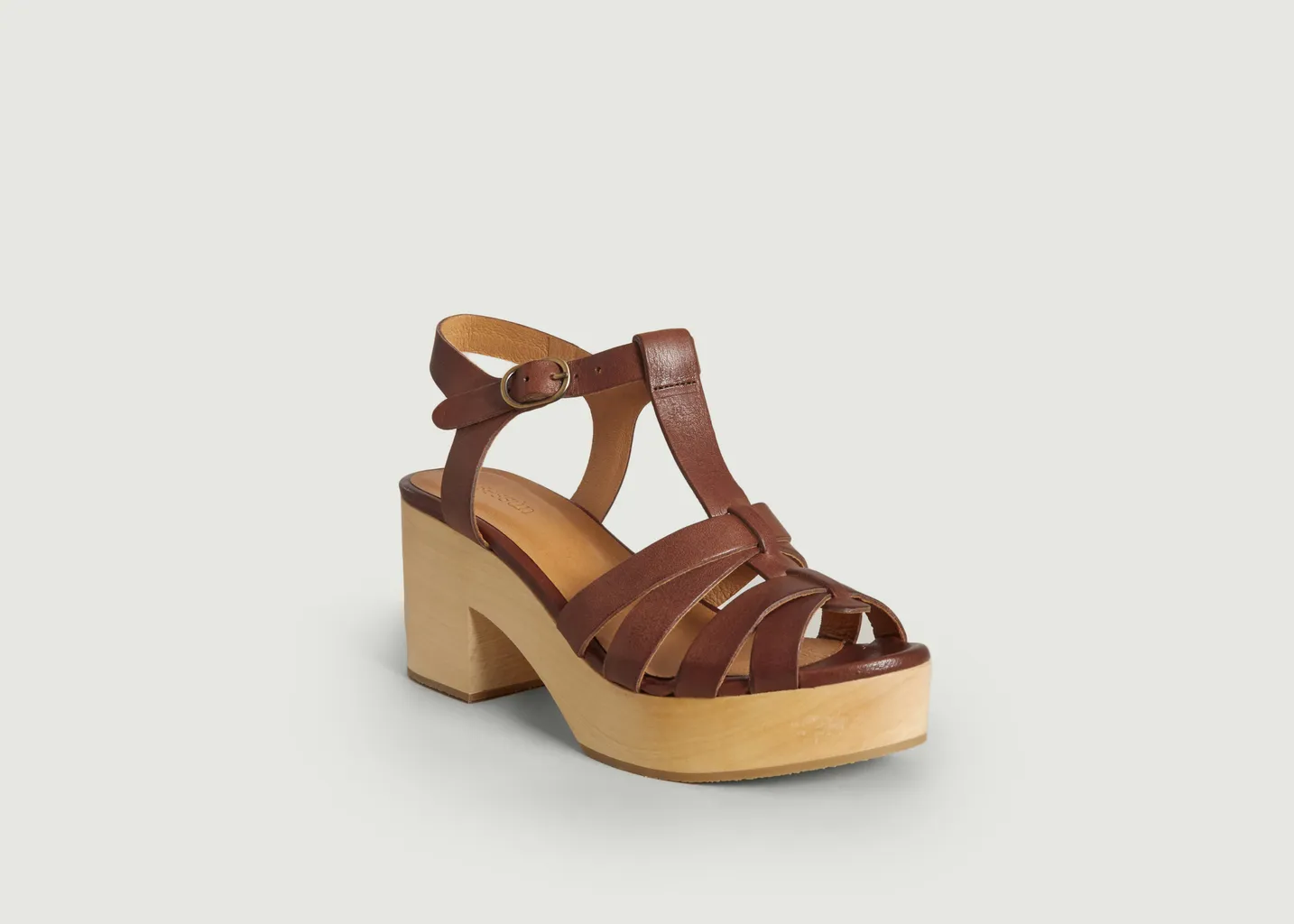Sandales en cuir et bois Stipa Sessun