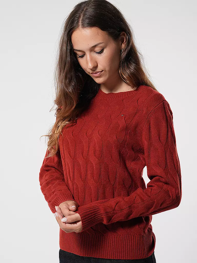 TOMMY HILFIGER Pullover rot