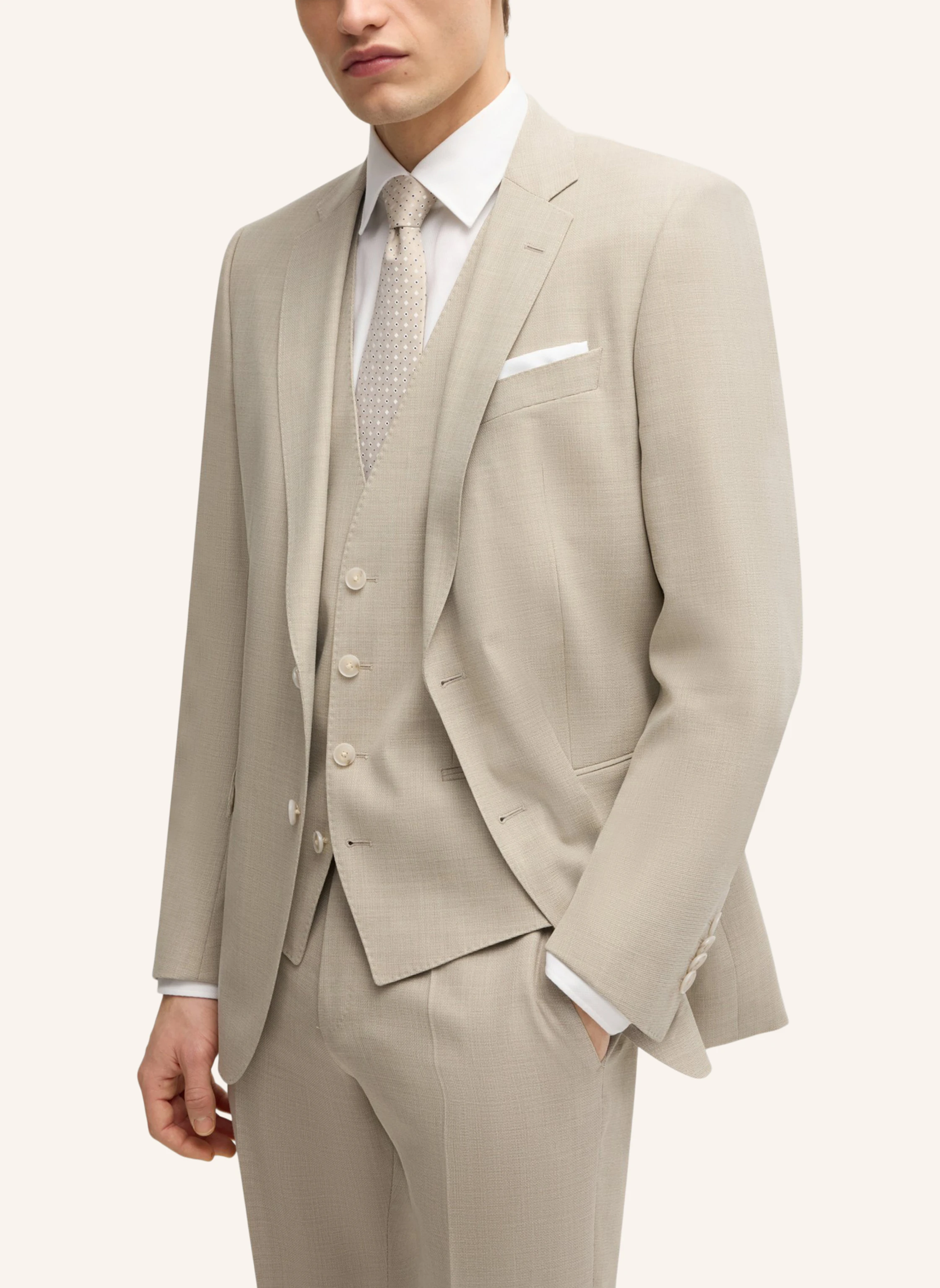 BOSS Business Anzug H-HUGE-3PCS-232 Slim Fit