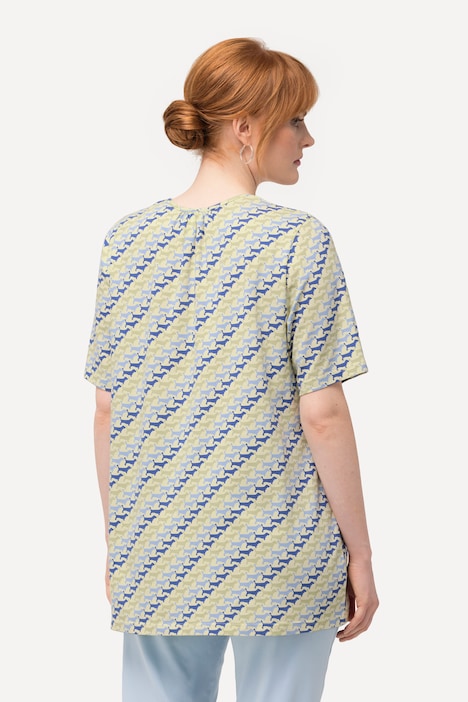 T-Shirt, Hunde, A-Linie, V-Ausschnitt, Halbarm