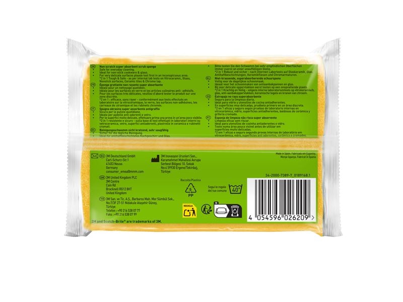 Scotch-Brite Schwamm Delicate 4 Stück Griffschwamm