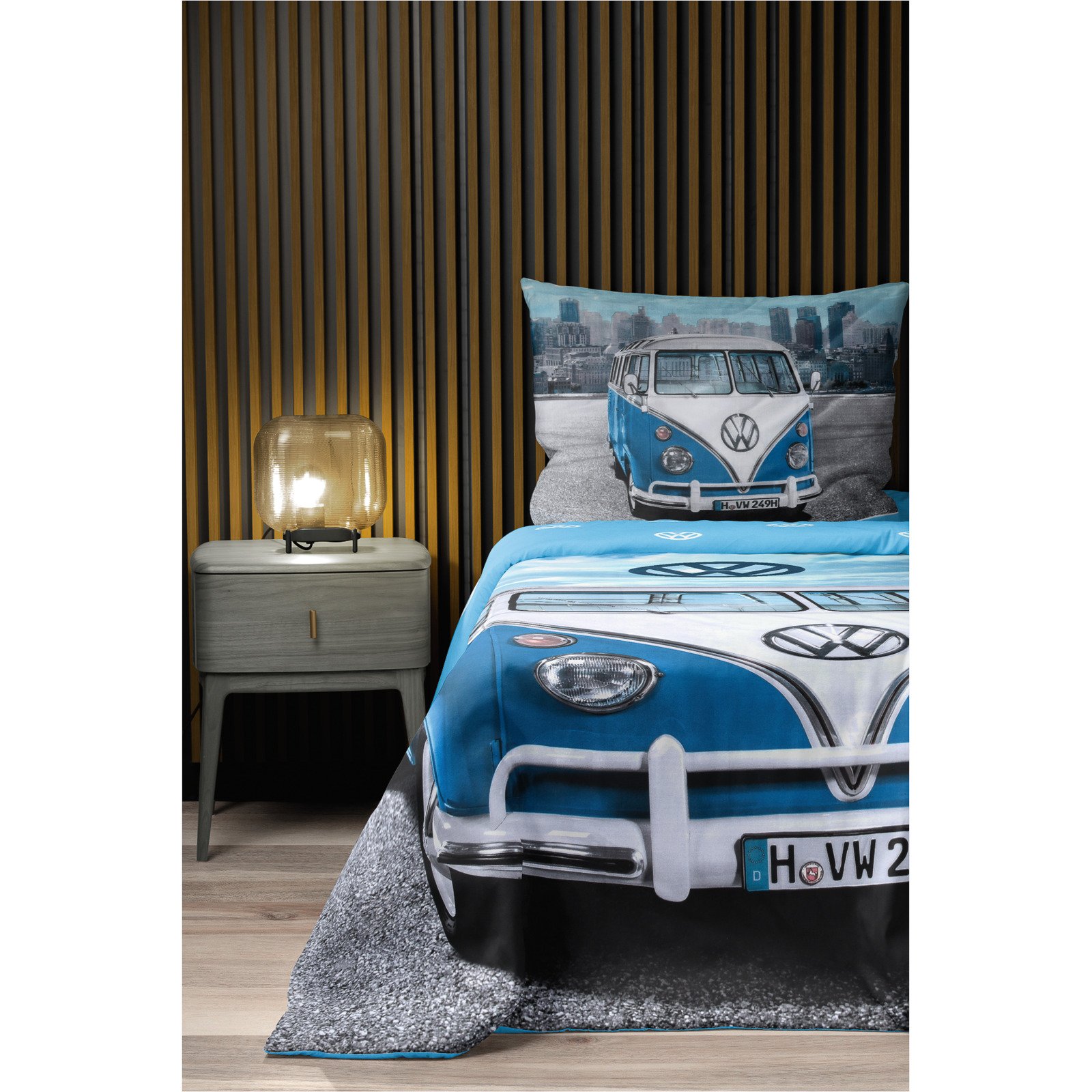 Bettwäsche Renforcé VW hellblau