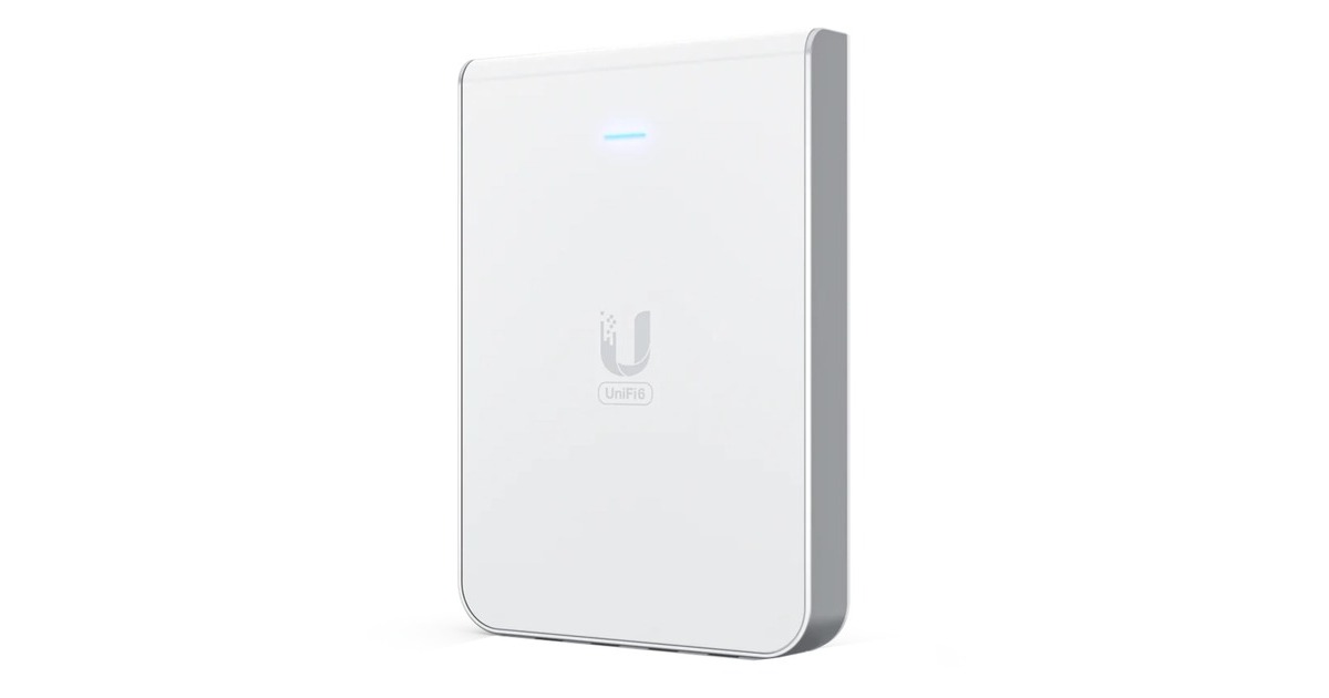 UbiquitiAccess Point U6 In-Wall  (Wit, PoE)