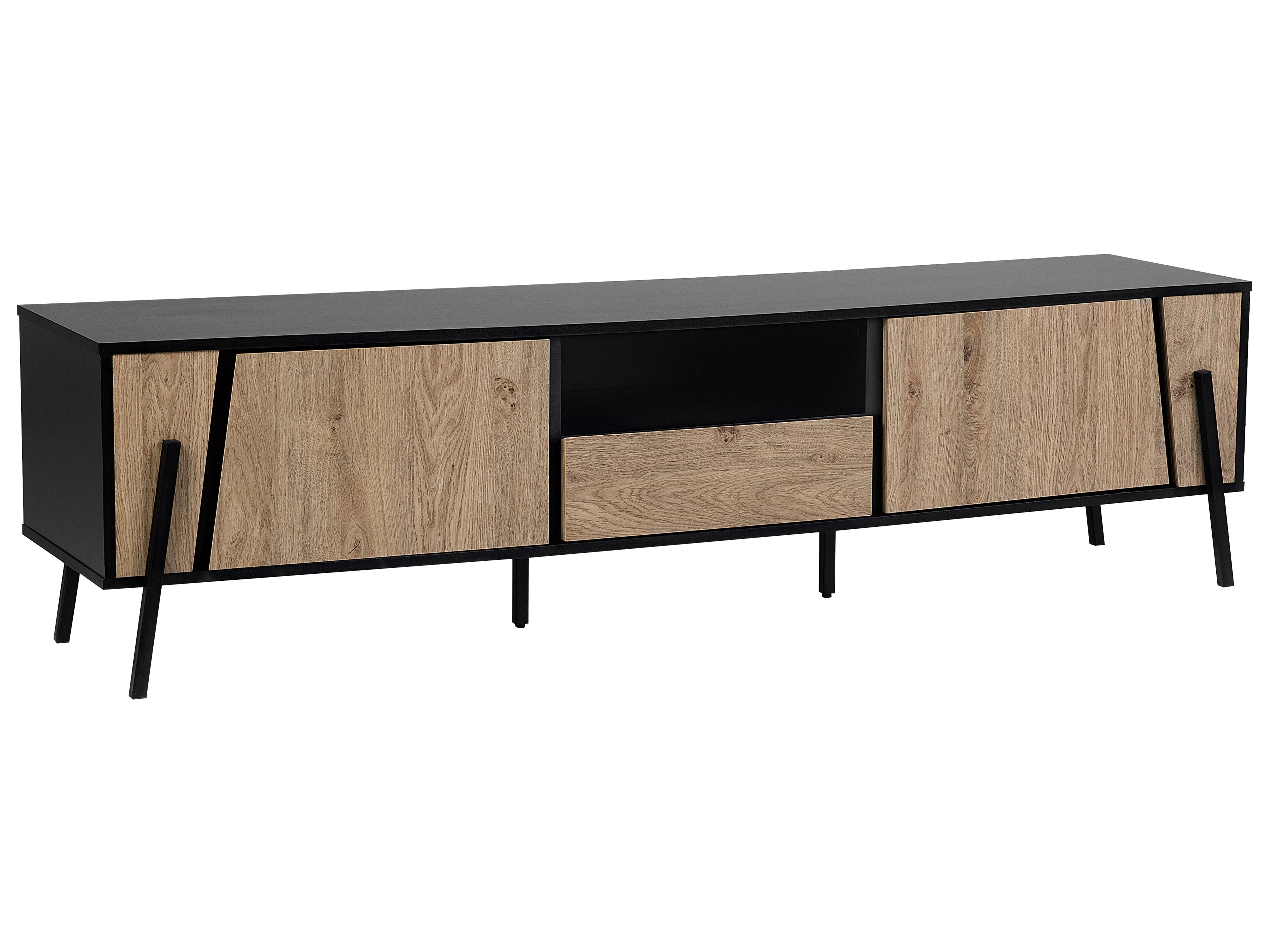 TV-meubel BLACKPOOL Bruin/zwart
