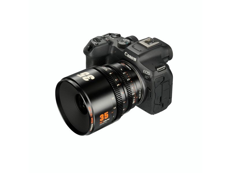 7Artisans Festbrennweite 35mm T/2.1 – Canon RF Kompaktes, leichtes Objektiv für Kameras mit Super35-Sensoren