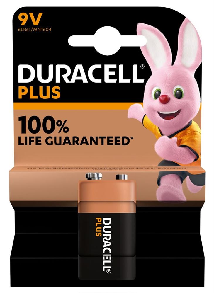 DURACELL Batterie Plus<br>1 Stück, Blister, 9V / 6LR61